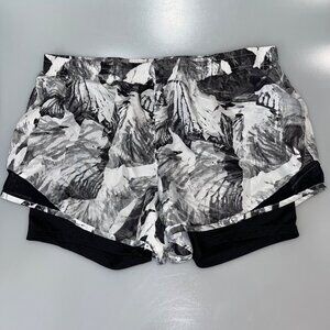 RBX Performance Womens L/G Black & White‎ Activewear Shorts